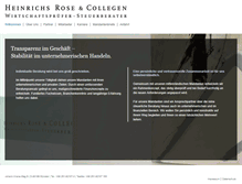 Tablet Screenshot of heinrichs-und-rose.de
